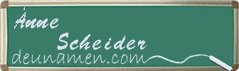 Änne Scheider Visitenkarte